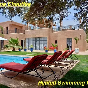 Villa Scil De Luxe 3 Piscine Chauffée Hamam Jacuzzi Extérieur Avec Vue Sur L'atlas 2 Parkings Privé, Marrakesh